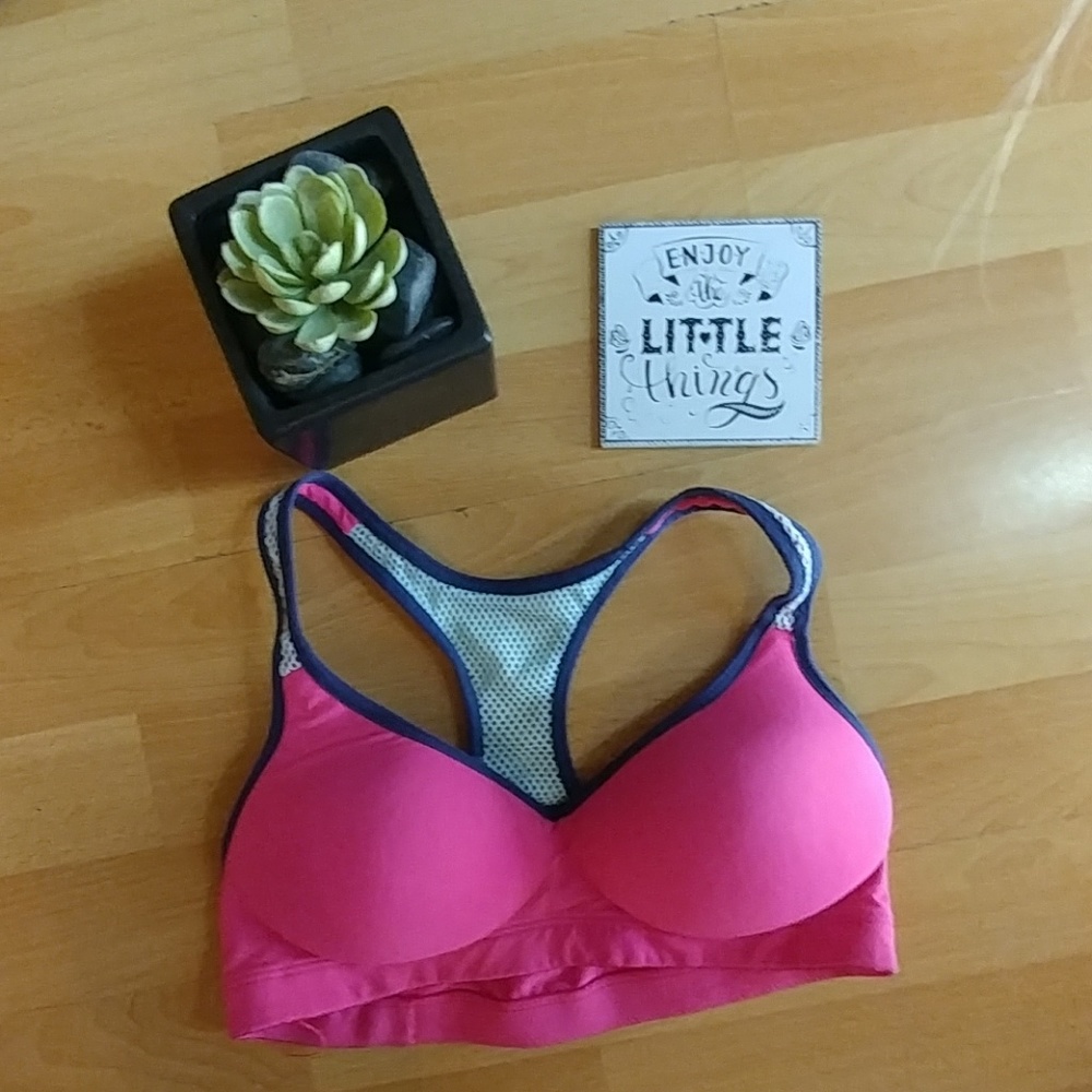 PINK YOGA BY VICTORIA SECRET YOGA P/UP TOP SZ. S/P